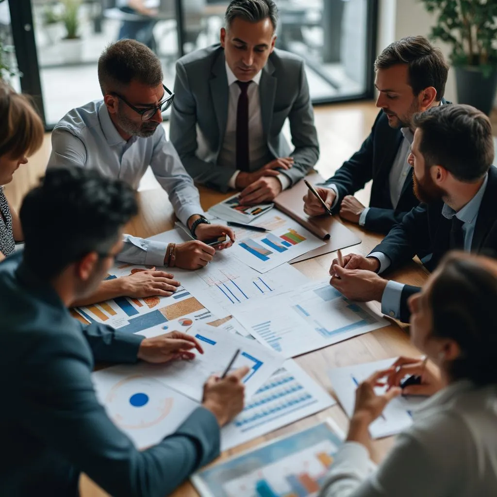 Sesión estratégica con equipo directivo